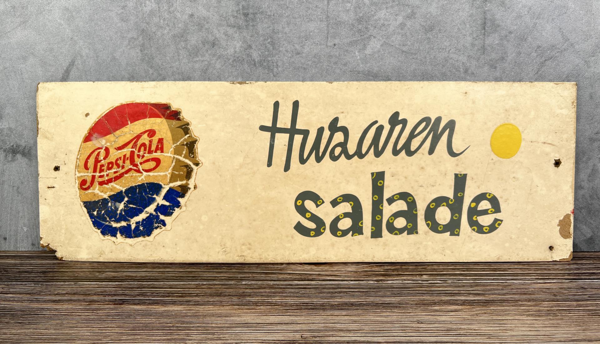 German Pepsi Cola Sign Husaren Salade