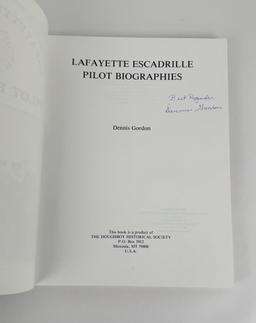 Lafayette Escadrille Pilot Biographies Signed