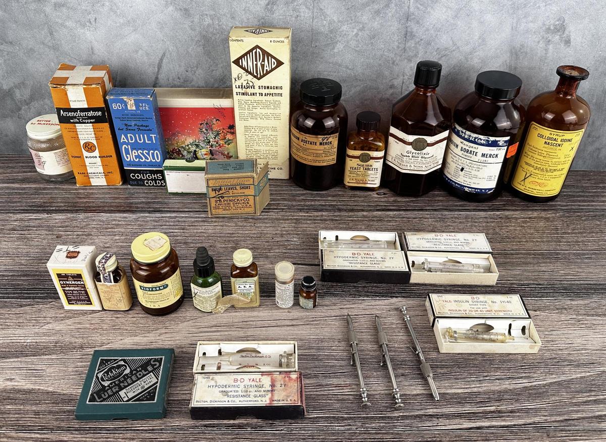 Antique Pharmacy Apothecary Bottles