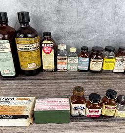 Antique Pharmacy Apothecary Bottles Ephedrine