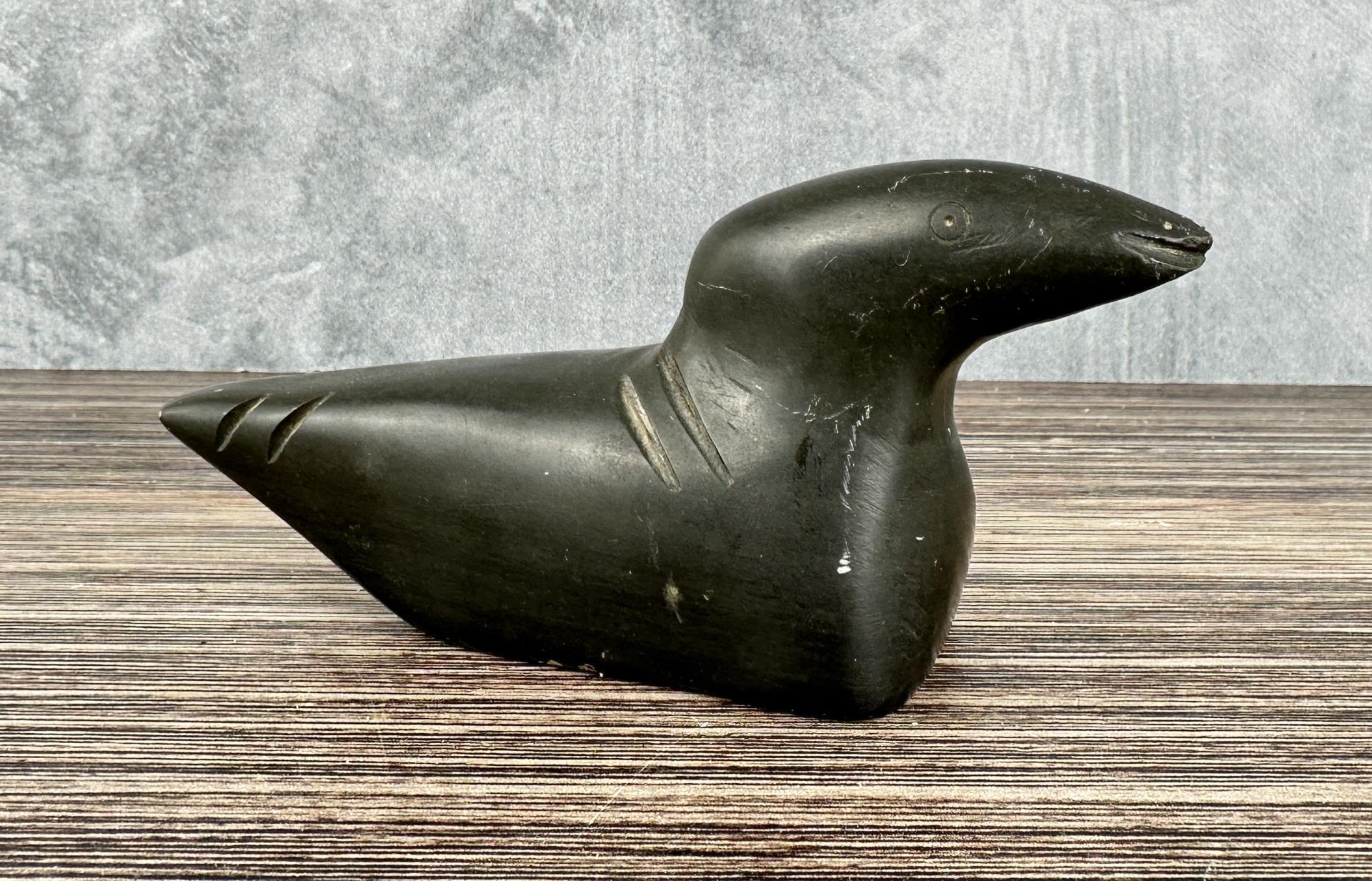 Cape Dorset Inuit Eskimo Soapstone Carved Bird