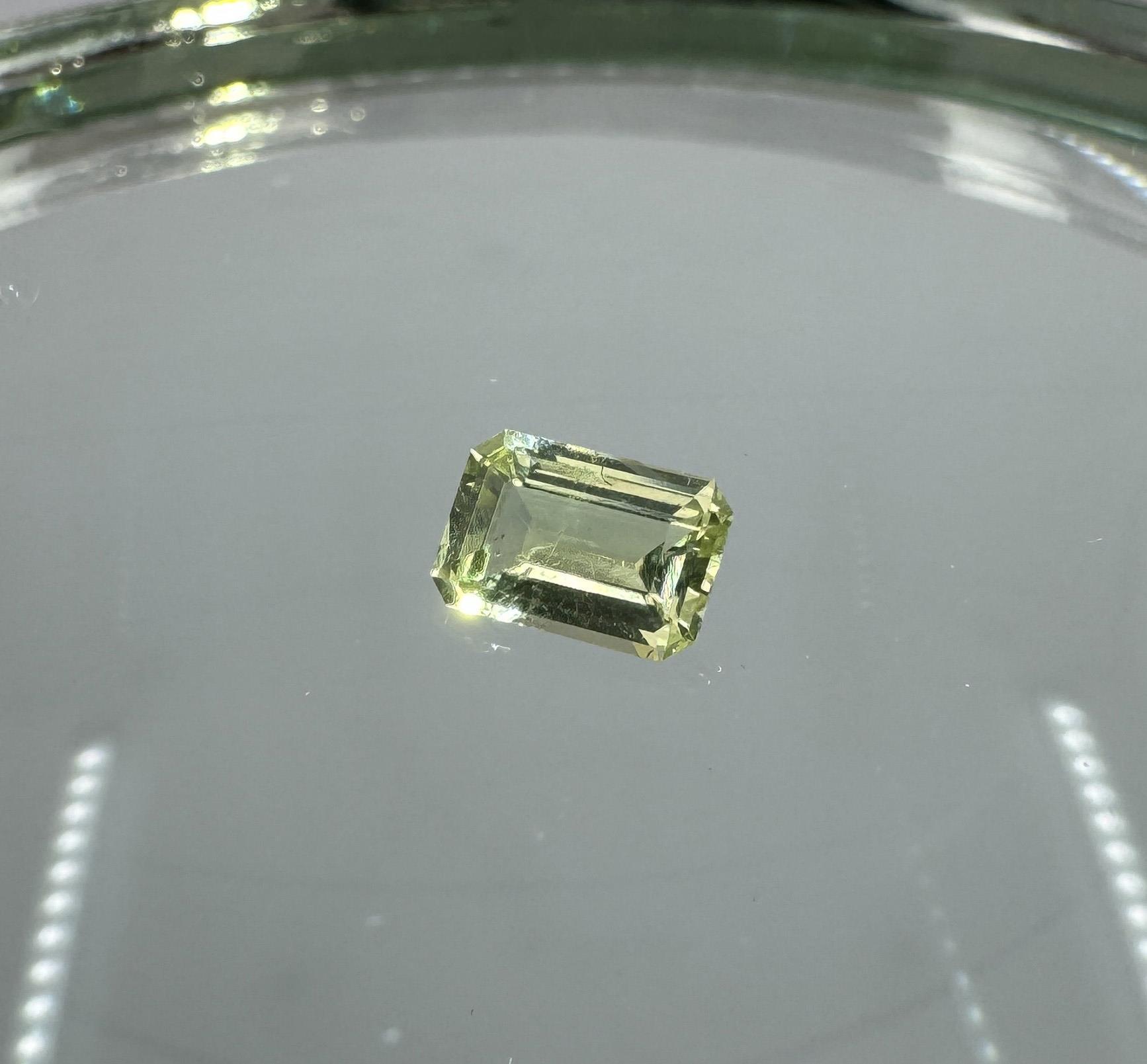 .61ct Baguette Green Montana Sapphire