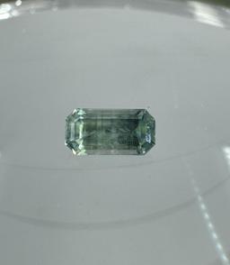 .74ct Baguette Blue Green Montana Sapphire