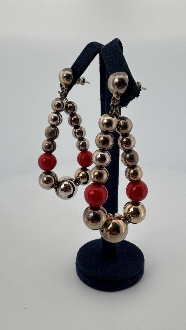 Taxco Mexico Sterling Silver Necklace and Earrings