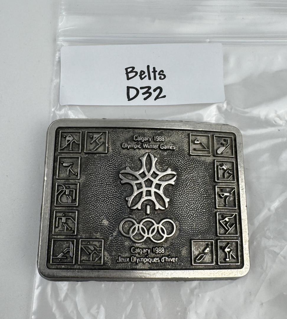 1988 Calgary Olympic Winter Games Belt Buckle