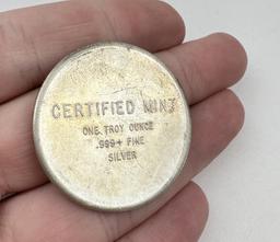 1974 Trans Alaskan Pipeline Silver Coin