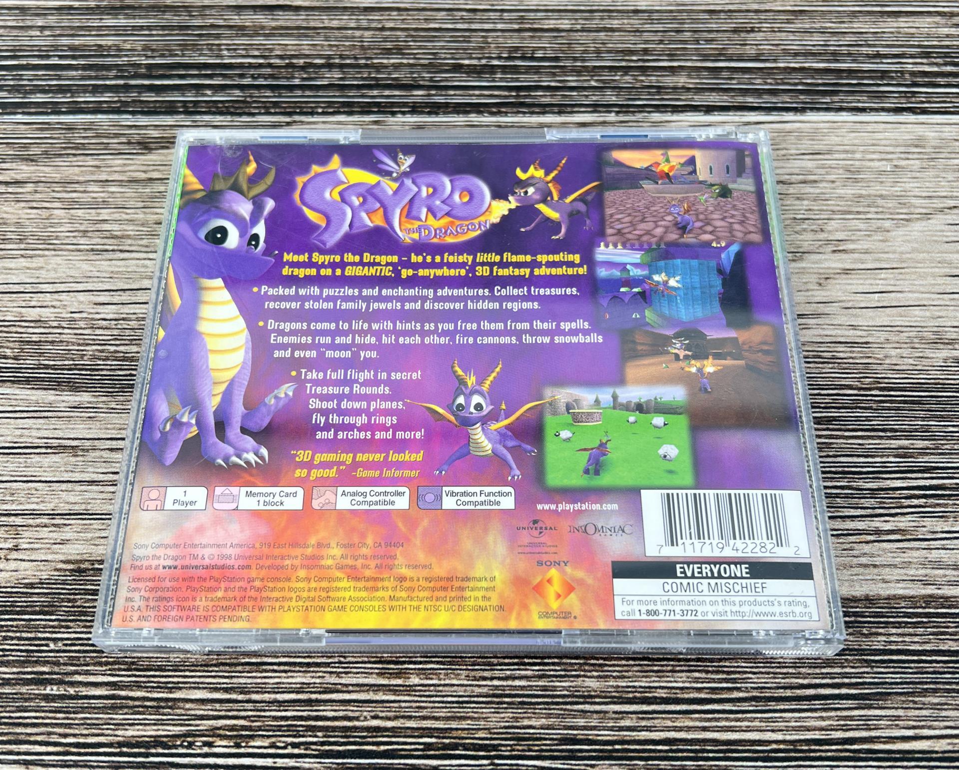 Sony PlayStation 1 PS1 Spyro the Dragon