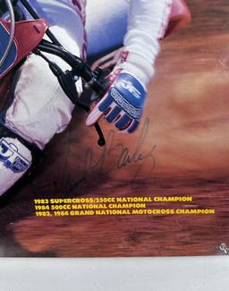 Scott Motocross David Bailey Poster Signed