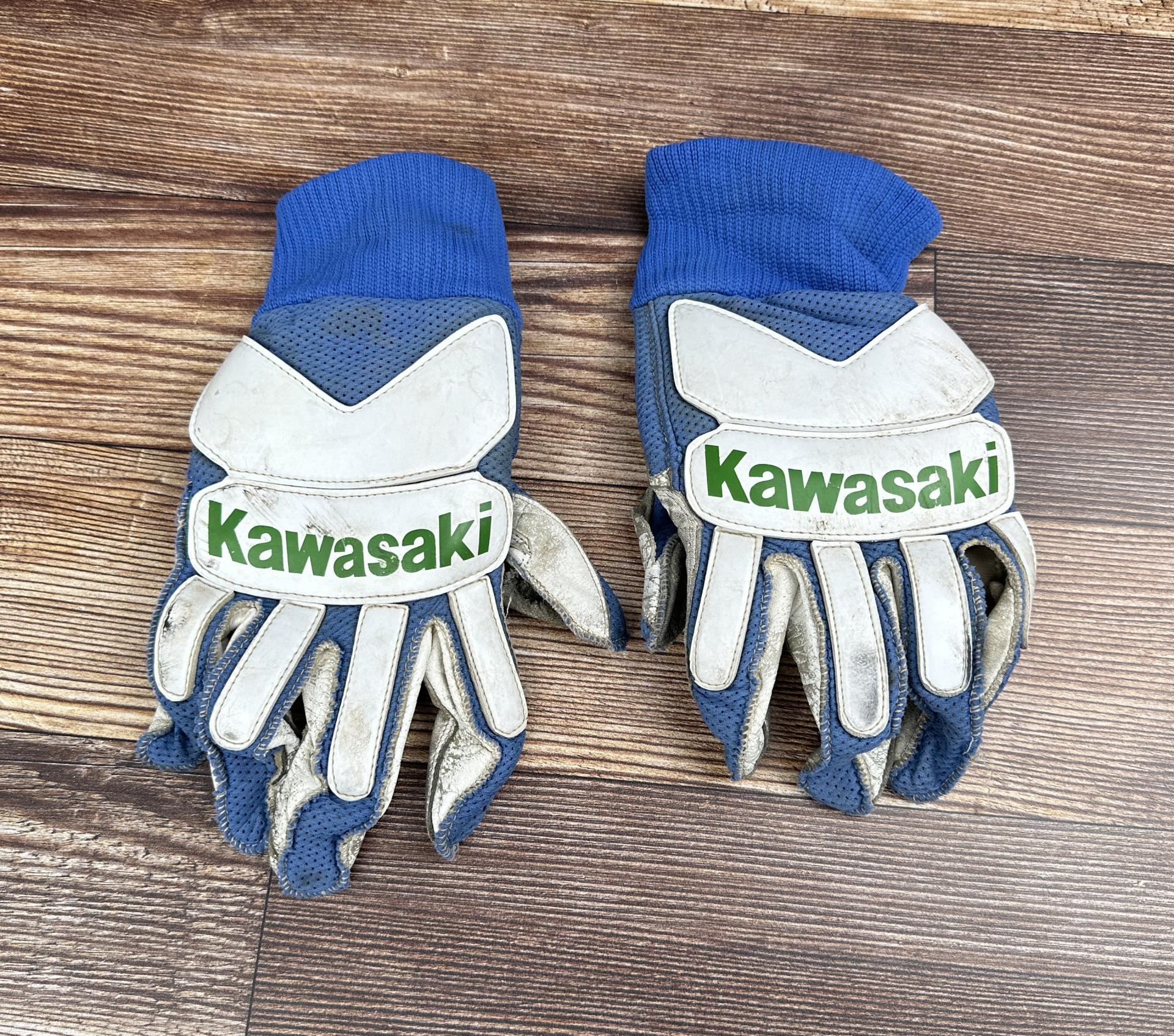 Vintage Kawasaki Motocross Gloves