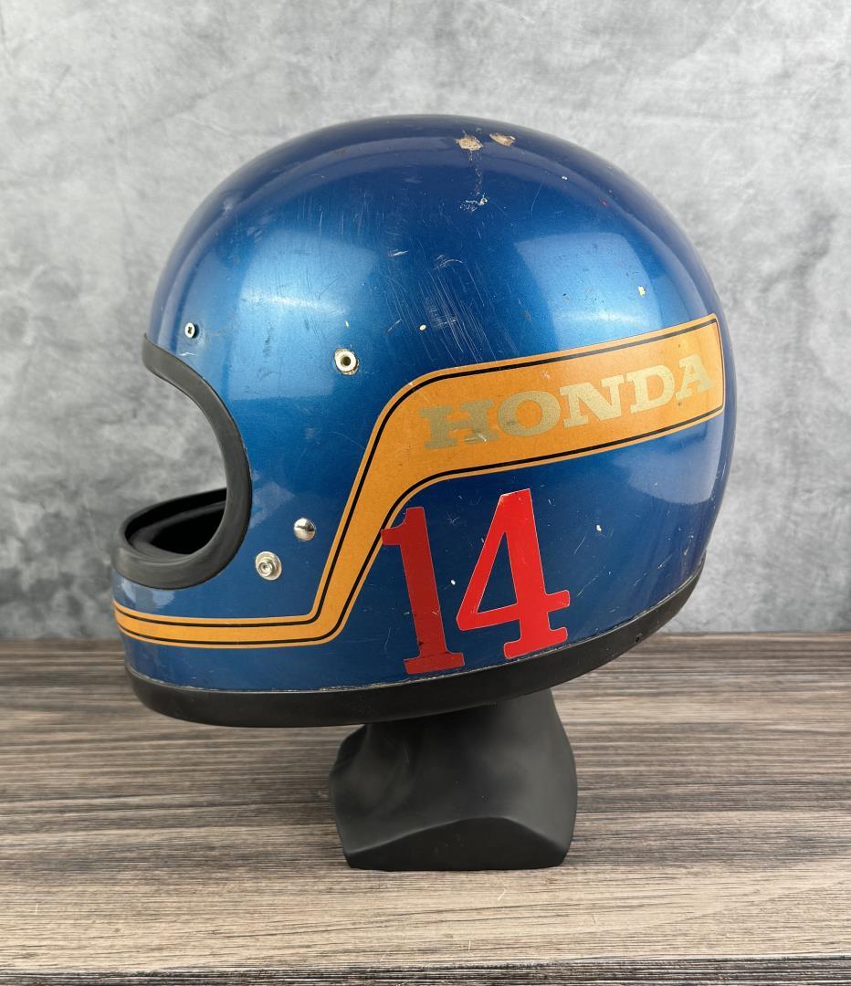 Vintage Hondaline Hawk Motocycle Helmet