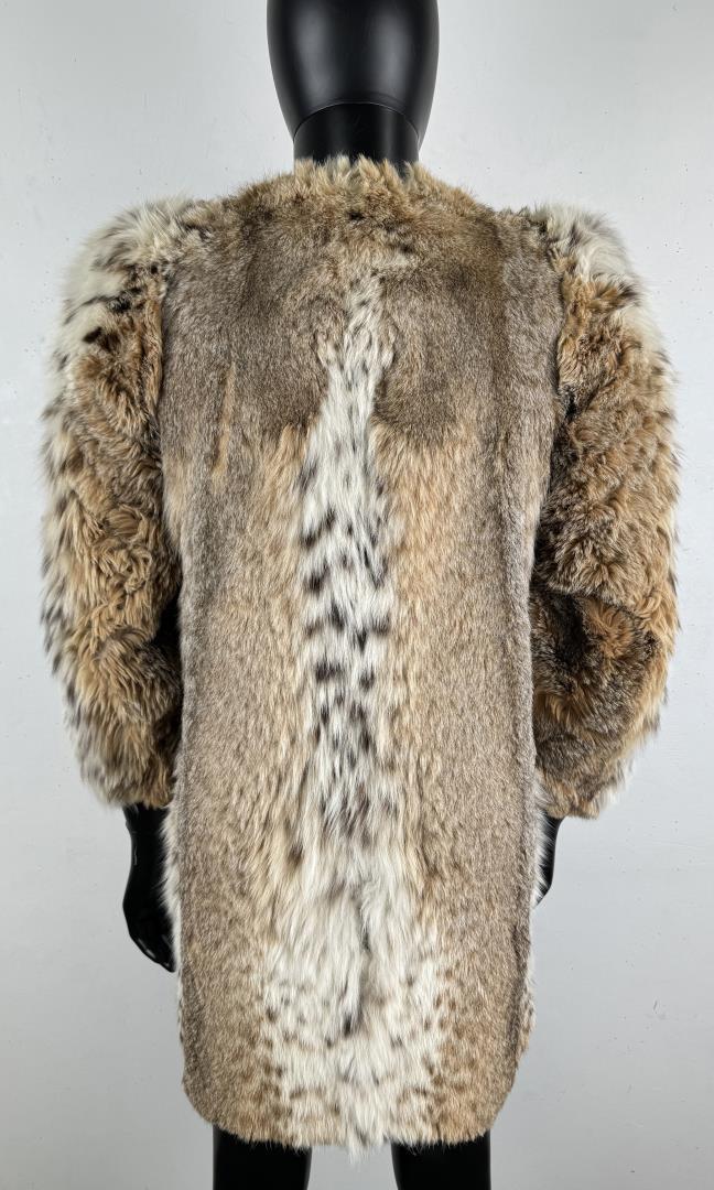 Custom Made Bobcat Fur Jacket Coat