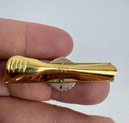 10k Gold Northern Pacific Railroad Tie Bar