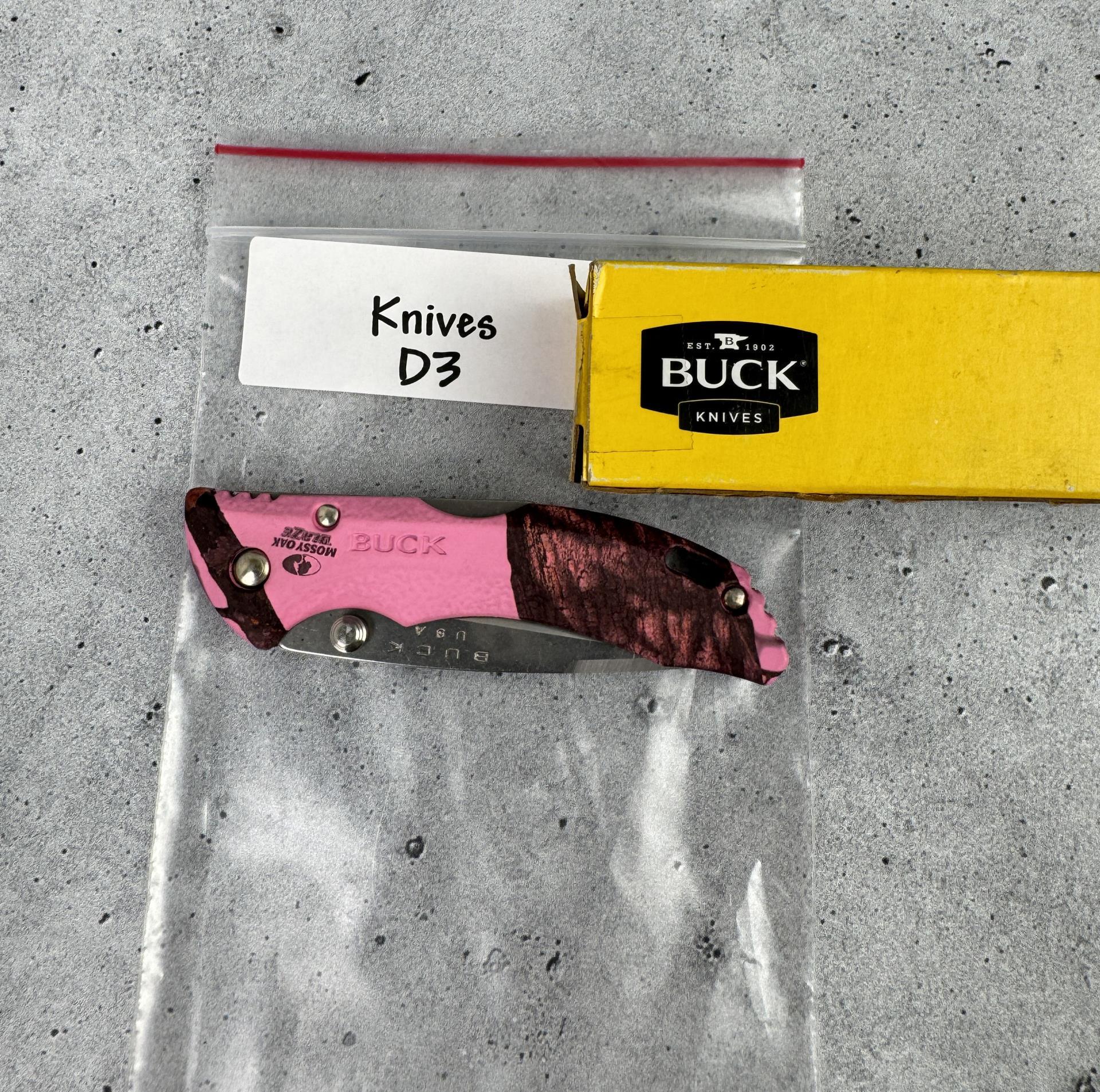 Buck 284 Bantam BBW Pink Mossy Oak Camo Knife