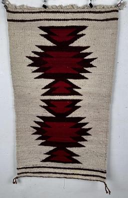 Navajo Indian Saddle Blanket Rug Crystal
