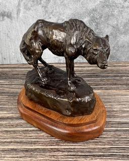 Bob Scriver Grey Wolf Bronze Montana