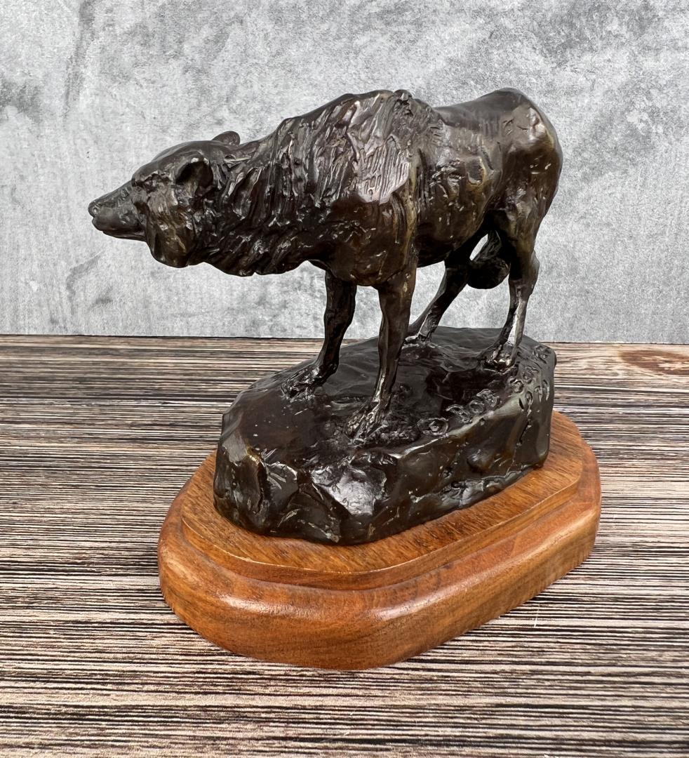 Bob Scriver Grey Wolf Bronze Montana