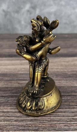 Tibetan Tantric Bronze Yab Yum