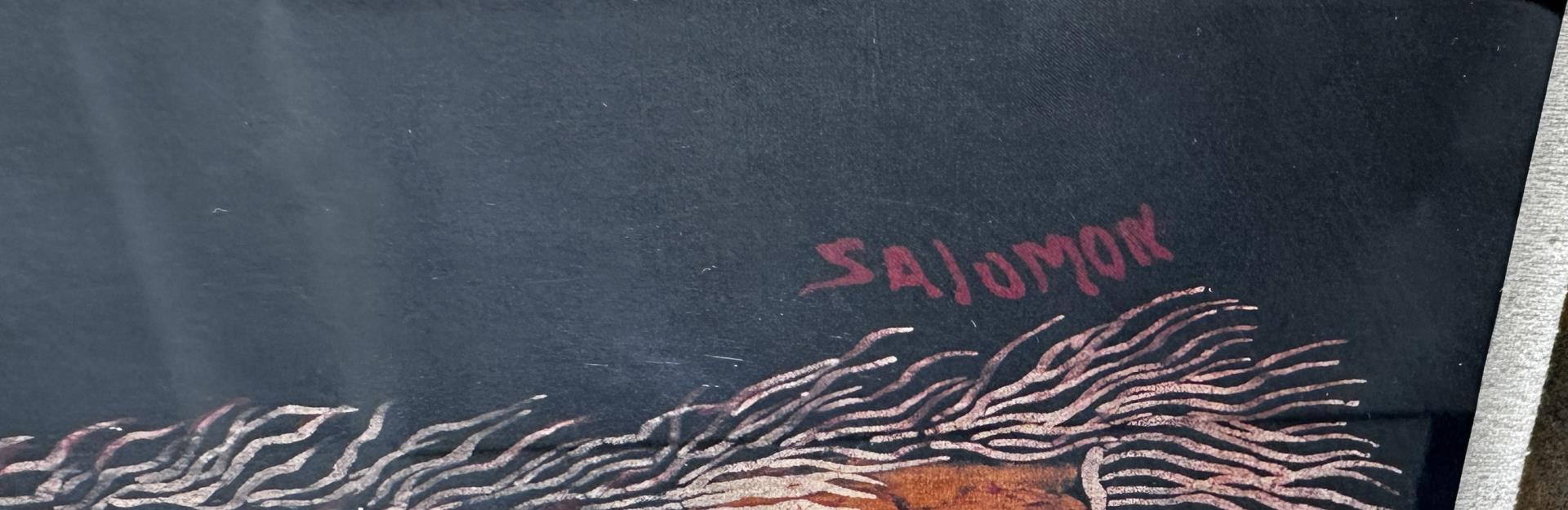 Marilyn Salomon Blackfoot Indian Batik Painting