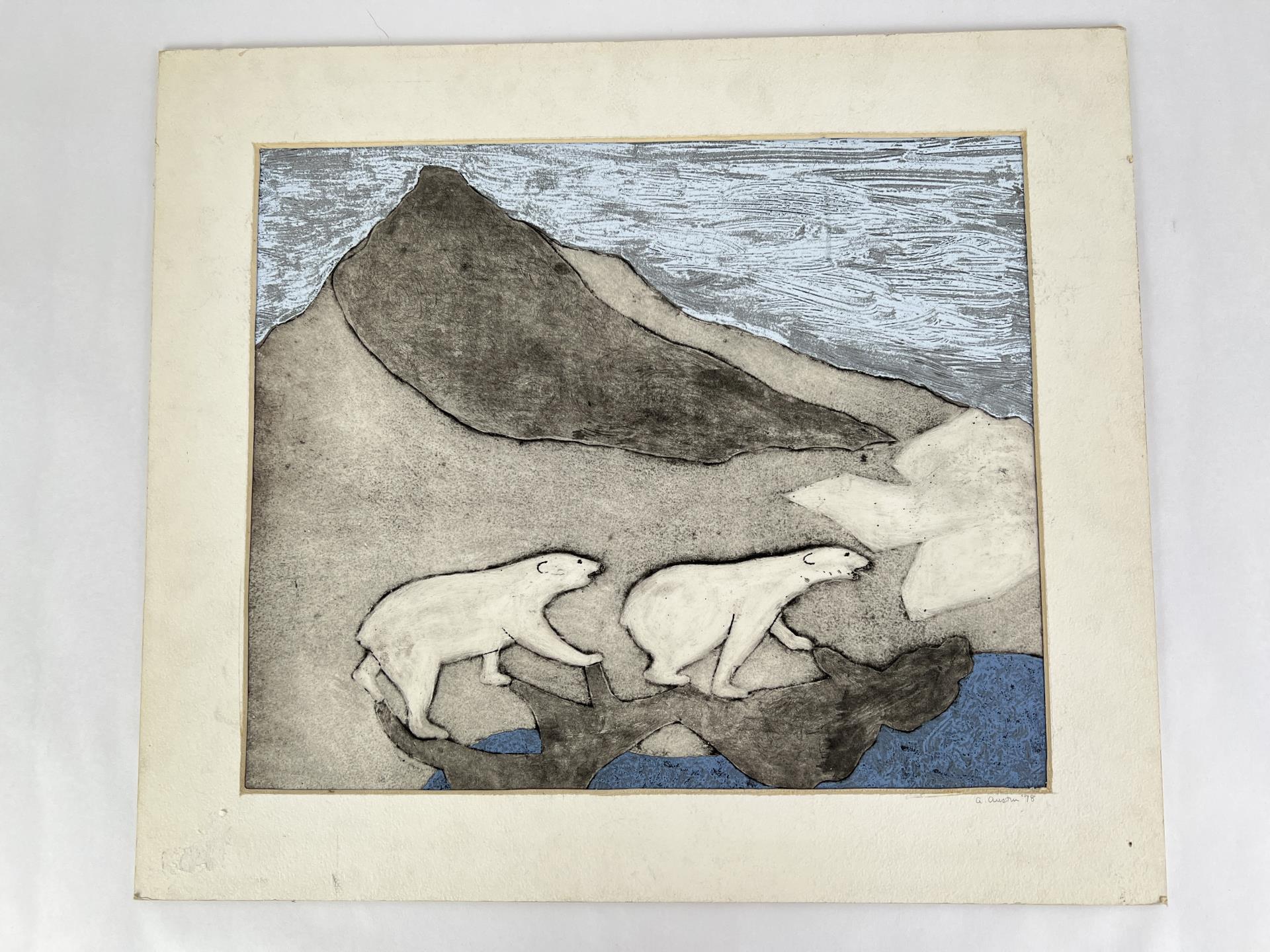 Labrador A. Austin Stonecut Print