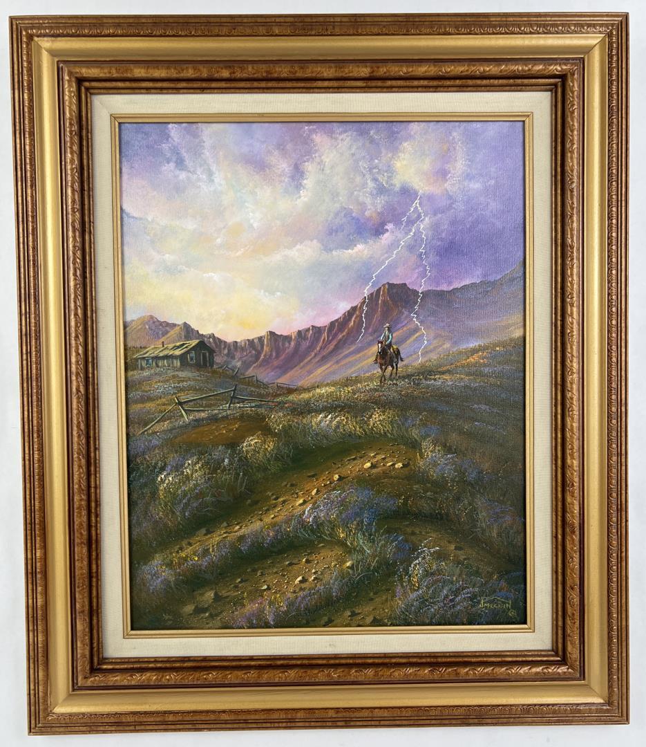 JD Mackin Montana Oil on Canvas Painting