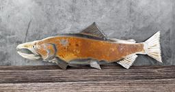 Chinook Salmon Cut Steel Wall Sculpture