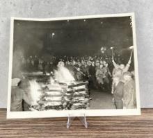 German Students Burning Jewish Books Photo