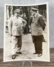 Hitler & Goering After Assassination Attempt Photo