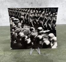 1934 Hitler Salutes German Troops Photo