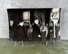Hitler & Hindenburg Receive Workmen Photo