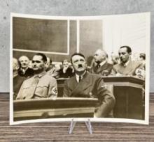 1940 Hitler & Aides At Reichstag Session Photo