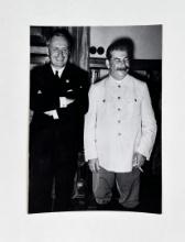 1939 Count Von Ribbentrop & Josef Stalin Photo