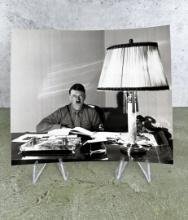 1934 Adolf Hitler Works At Desk Photo