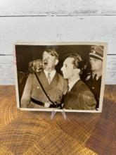 1933 Adolf Hitler & Dr Goebbels Photo