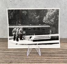 Hitler & Aides In Front Of Armistice Train Photo