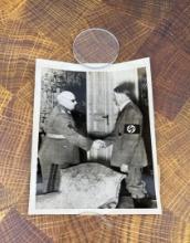 Hitler With Czech Minister Of War Photo