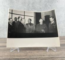 Adolf Hitler Summit Meeting Photo