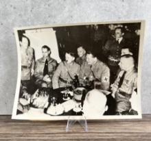 1937 Hitler & Aides After Munich Bombing Photo