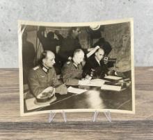 Gustaf Jodl Signs Axis Surrender Photo