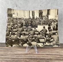 Hitler & Mussolini Review Motorcycle Troops Photo