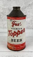 Gus Topper Kalispell Montana Cone Top Beer Can