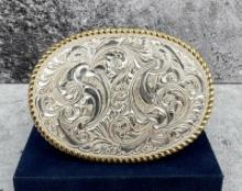 Ed Crumrine Cowboy Belt Buckle