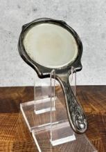 Art Nouveau Silver Plated Hand Mirror