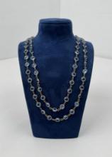 Art Deco Faceted Glass Bead Necklace