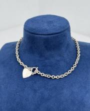 Sterling Silver Heart Chain Necklace