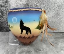 Native American Indian Painted Pot