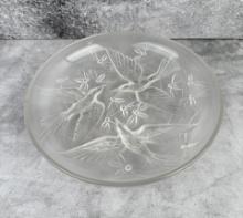 Verlys France Birds and Bees Glass Charger