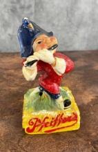 Pfieffer's Chalkware Beer Advertising Figure