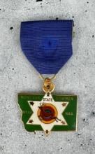 Montana State Bowmen Archery Medal Badge