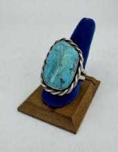 Navajo Sterling Silver Turquoise Ring