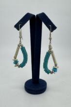 Navajo Sterling Silver Turquoise Earrings